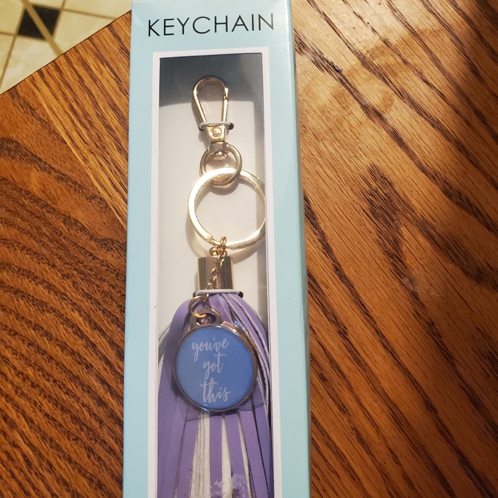 YOU'VE GOT THIS!" KEY CHAIN TASSLE PURPLE